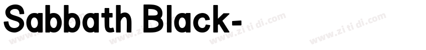 Sabbath Black字体转换